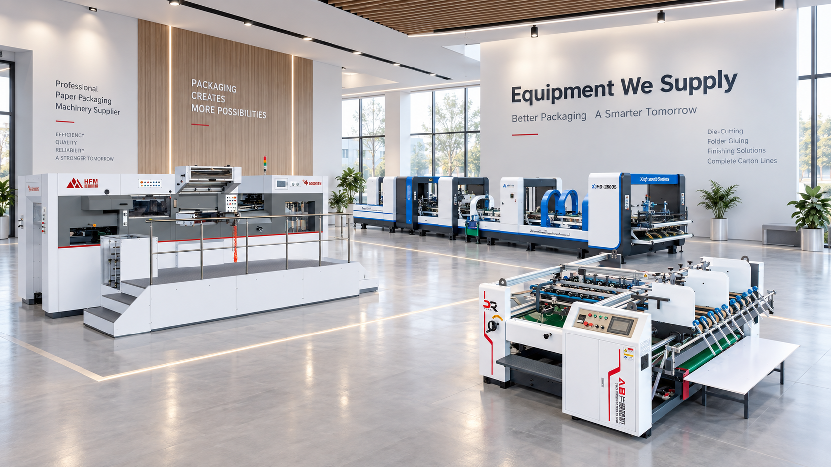 Paper packaging machinery range